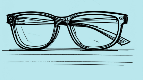 Eyeglasses frames sketch